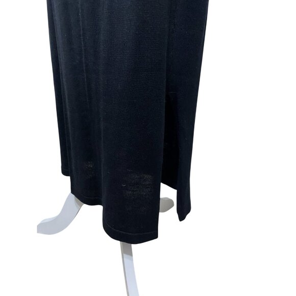 August Silk 100% Silk Knit Maxi Skirt Stretch with Elastic Waist Size L - Picture 2 of 6